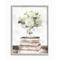 Stupell Industries White Hydrangeas on Books Gray Framed Wall Art